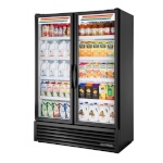True FLM-54~TSL01 - Merchandiser, two-section, (2) glass swing doors, powder coated exterior